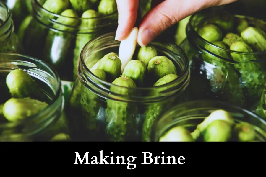 How to Pickle Cucumbers - make the brine