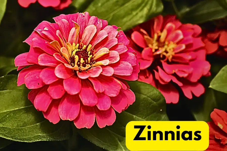 zinnias is one of the Flowers That Look Like Impatiens but Love Sun