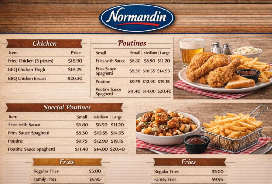 Normandin Menu 