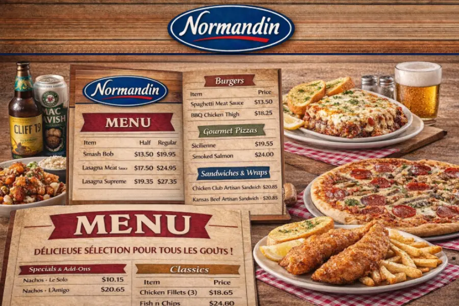 Normandin Menu